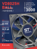 Вентилятор  VD8025H Ball (качения) 12V - st-e.info - Новочеркасск