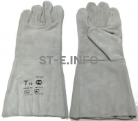 Перчатки-краги для сварщика пятипалые серые - st-e.info - Новочеркасск