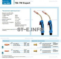 Горелка для полуавтоматической сварки TBi  7W Expert, длина 5 m. - st-e.info - Новочеркасск