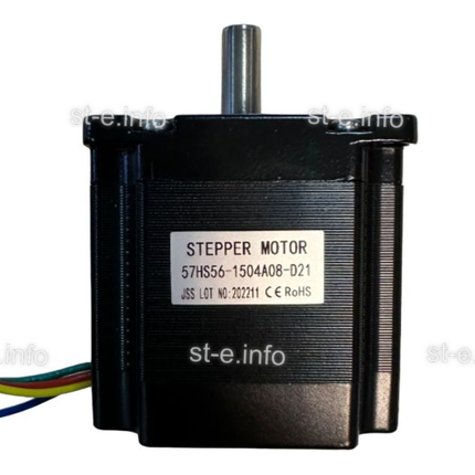 Двухфазный шаговый двигатель 57HS56-1504А08-D21 вал 8,00 мм - st-e.info - Новочеркасск